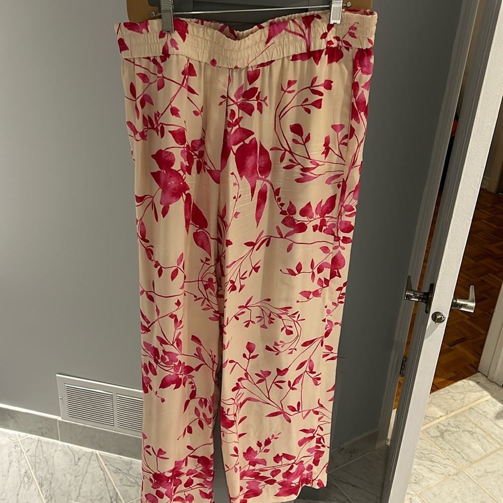 🩷 Riani Palazzo Printed Trousers size 14 XL 🩷